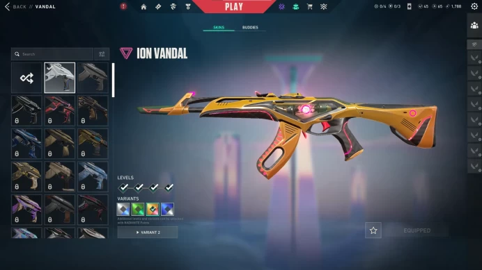EU-TR // Ion Vandal // FULL Access // Valorant Best Skins // Platinum 1