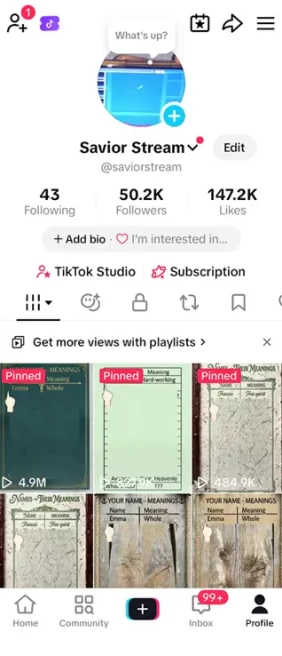 Instanly Delivery/ Monetized 50K Real Followers+147K Real Likes Account/ Creator Rewards Program Activated/ Full Access
