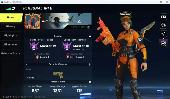 ASIA | 1 ETERNAL: Desert Eagle | 1 ULTRA MELEE: One-handed Axe | 1 TR | 2 EVA | 1 AOT | 2 7DS | L50|More Check SS BS1087B