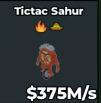 TICTAC SAHUR(+2 Traits)375M/s INSTANT DELIVERY 