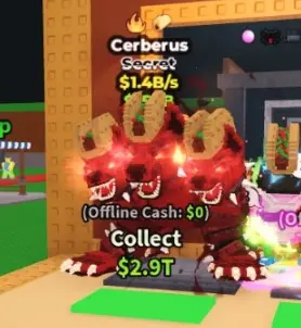 Cerberus (SECRET) +2 Traits 1.4B/s  INSTANT DELIVERY 