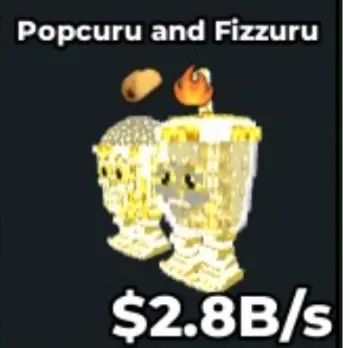 Popcuru and Fizzuru (SECRET)+2 Traits (DIVINE)2.8B/s INSTANT DELIVERY 