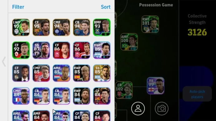 Android|Epic-BigTime Eden Hazard, Epic Frank Rijkaard, Angelo Peruzzi, HL-ShowTime Lionel Messi, etc|PES 2026|TakeEmail|(EF1805)