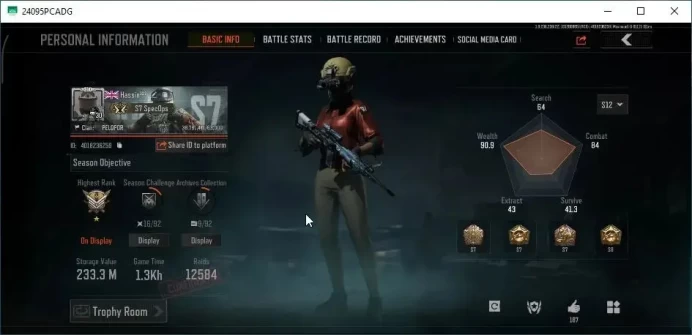 MOBILE Lvl 30|SV 233,3M|CV 187,8M|Battle Machete|Fruit AR57,Koi LR-AR2,Squire VSS,Ice Shard Mk14|CN OFF|Infinite|CheckSS|AB3243