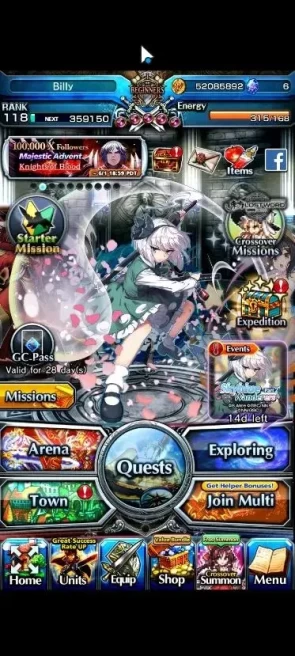 Global|Rank 118|27 Ascend+9 TW|(Roy,Emiya,Chloe,Ubel,Frieren,Selia SW,Ubel,Konpaku,Diablo)+TW,2x SMiyu,Etc|Lpot 239|(GS2595)
