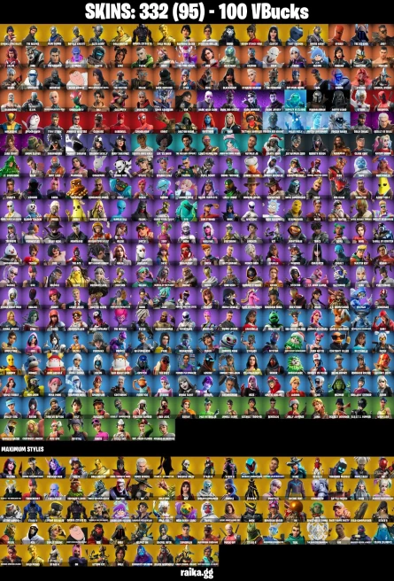 [PC/PSN/XBOX/NIN] 332 skins | Sparkle Specialist | Merry mint axe | The Reaper | Blue Squire | Royale Knight | Elite Agent | Leviathan axe