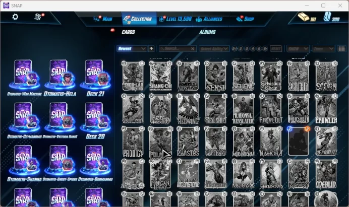 SNAP264 | CL 13598- 78 Rank Vibranium | Total Card: 1200 Card