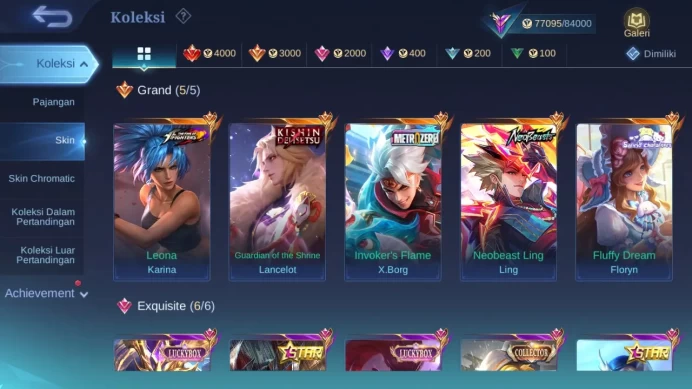 Hero 132 Skin 261 | Neobeast Ling | Metro Xborg | Kishin Lance | Luckybox Haya, Saber, Martis check ss ML1357B