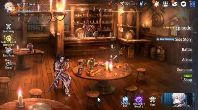 Global UnVerif|2 ML(LOTScales, RViolet)+Roana, Tenebria, Fenne, Iseria|Abyss Floor 5+PoH ON|2,4K Stgm|Stov|ES4900