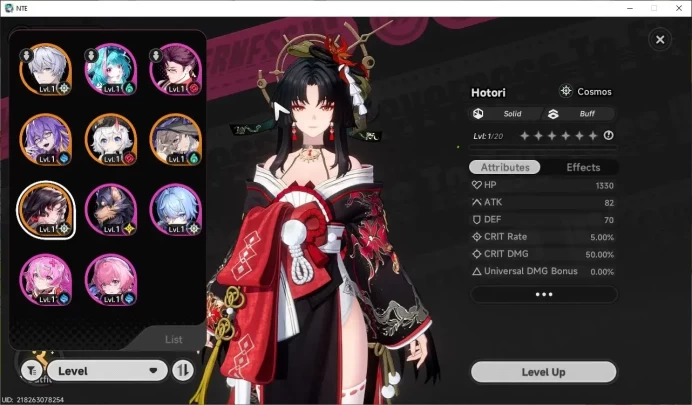 GLOBAL NA|HL 3|4 SSR|Hotori,Jiuyuan,Sakiri,Fadia|6 SR|Male MC|Log Email|NTE1245
