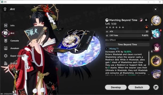 GLOBAL EU|HL 3|4 SSR|Hotori+Sign,Jiuyuan,Hathor,Baicang+Sign|2 Selector ON|Female MC|Log Email|NTE1244