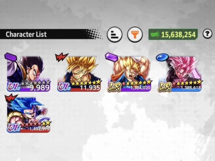 B195-IOS+Android-UL Gogeta v2 12 Red Star+2 LR(Super Vegito+Goku Black)+Good Equipment+SS4 Goku Zenkai+Goku Uis+SS Gohan Zenkai+Vegito Green