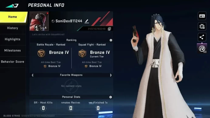 ASIA|Collab BLEACH [ETHAN-Byakuya]|Legendary [NOVA-Rebel Vogue, Glock-Abyss, Origin-12-Lava|NetEase|CheckSS(BLS4643)