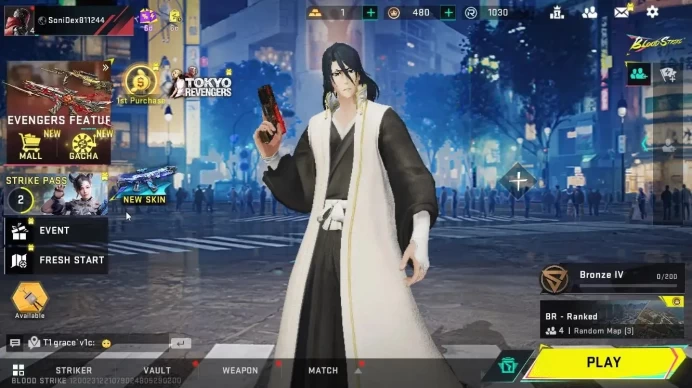 ASIA|Collab BLEACH [ETHAN-Byakuya]|Legendary [NOVA-Rebel Vogue, Glock-Abyss, Origin-12-Lava|NetEase|CheckSS(BLS4643)