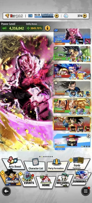 B194-IOS+Android-3 LR(Goku Black Full Red Star+Broly+Bardock)+4 UL(Gogeta v2+S Vegito+Majin)+29 Legends+Vip Equipment+SS2 Goku Zenkai Full Red