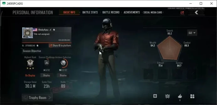 MOBILE Lvl 30|SV 30M|CV 24M|6 Set|Symphony AUG,LR AR1 Decree|03 Heavy|AKM Maelstorm,Groza SS,Etc|CN OFF|Infinite|CheckSS|AB3247