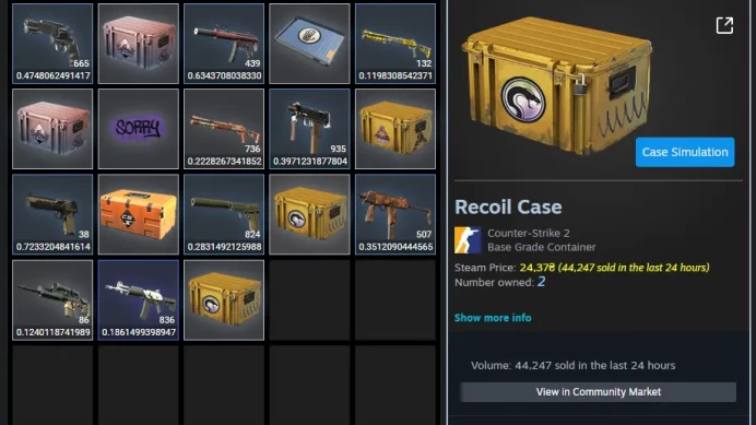 Inventory 10$-CS2 Prime 112 hours