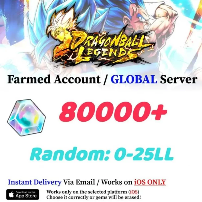 GLOBAL//[IOS only] 80000+Chrono Crystal】+Random 0-25LL|Baidan ID | The plot has been completed | DragonBall Legends