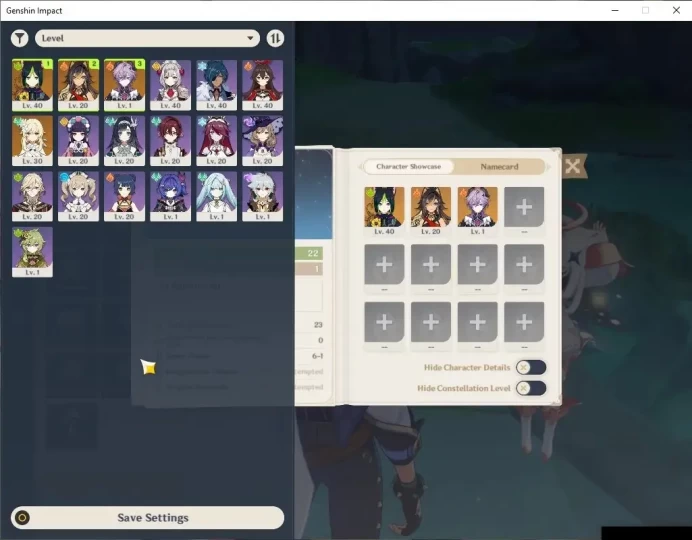 ASIA |Starter |AR 22 |1 Limited +2(*5 Standard) |Durin |Tighnari,Dehya |Mc Female |Low Explore Map |Take Mail |Check SS(GI6638)