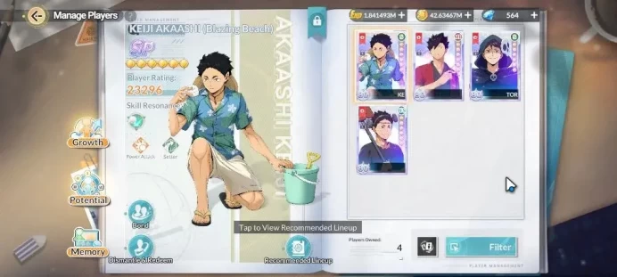 SEA Lvl 48|4 SP [Keiji,Tetsuro,Oikawa,Iwazumi]+Memo 1 UR [Motoya]+Memo| 16 SSR [Tanaka,Tsukisima,Aran,Hinata,Etc]|Google|HFH1041