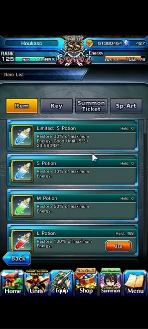 Global|Rank 125|1 Sp Art|27 Asc+15 TW|[Sayaka,Inumuta,Emiya,Chloe,Illya,Madoka,Miyu,etc]+TW,Diablo,Etc|Lpot 489|Check SS(GS2340)
