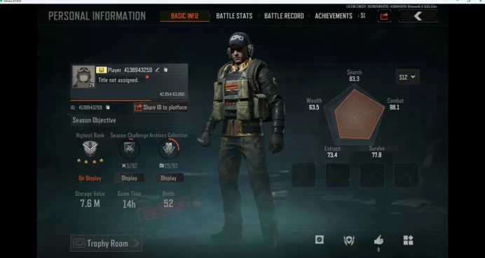 Mobile | LV 29 | SV 7.6 M | CV 4.4 M | Maelstrom AKM, Maelstrom AUG, Abomi. Vector 9, Forest MP5 | more detail Check SS  AB472B