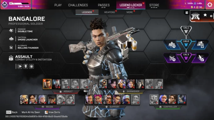 EA app Level 186 + 61 legs |Zero Point + Cyber Shock