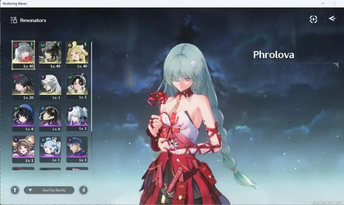 SEA|UL 23 | Rank 3 | 2 Limited Phrolova+Sign, Qiuyuan  | 2x 5* Weap Lethean Elegy R1 + Laser Shearer |TakeMail WW021B