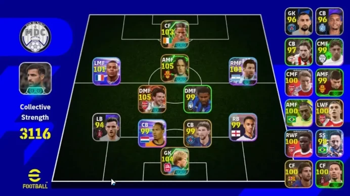 Android|Big Time Declan Rice,Epic Oliver Kahn,Francesco Totti,Didier Drogba,Etc|PES 2026|TakeMail|EF1808