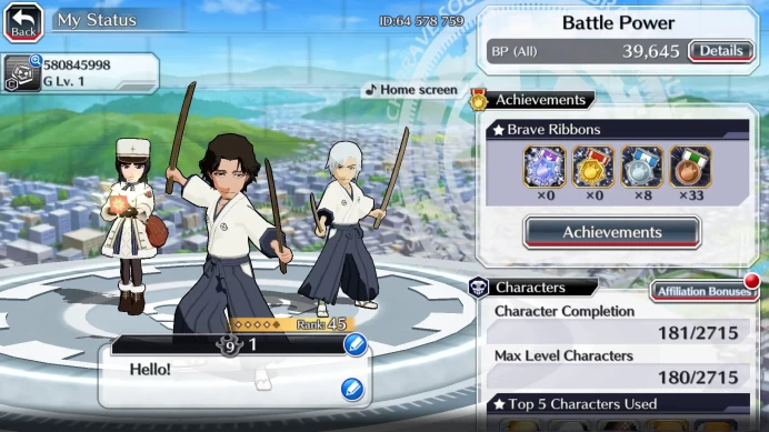 GLOBAL]6K Orb+Fresh All Story|2SoulReaper(Jushiro+Shunsui),ByakuyaTYBW,IchigoRenewed,Etc|KlabID RA187B