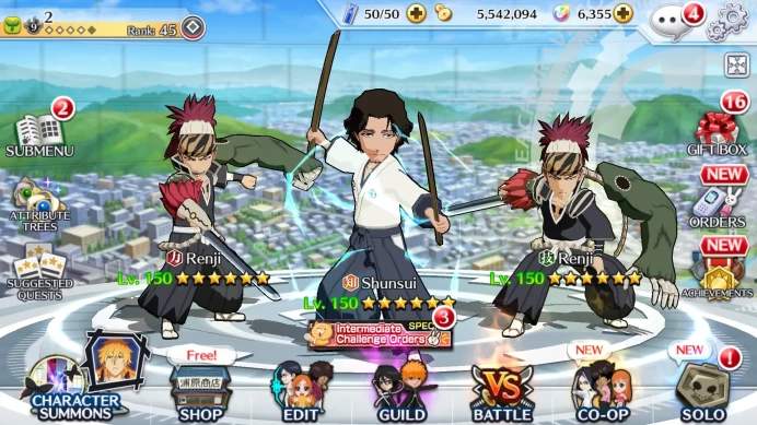 GLOBAL]6K Orb+Fresh All Story|SoulReaper Shunsui,Ichigo Renewed,RukiaTYBW,Etc|KlabID RA188B