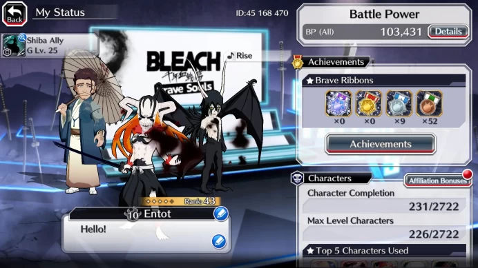 GLOBAL]11K Orb+Fresh All Story|IchigoRenewed,Aizen6thanniv,ShunsuiJapanParasol,Etc|KlabID RA233B