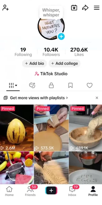 USA Fans/ USA Monetized 10K Real Followers+270K Real Likes Account/ Creator Rewards Program Activated/ Live Stream/ Full Access