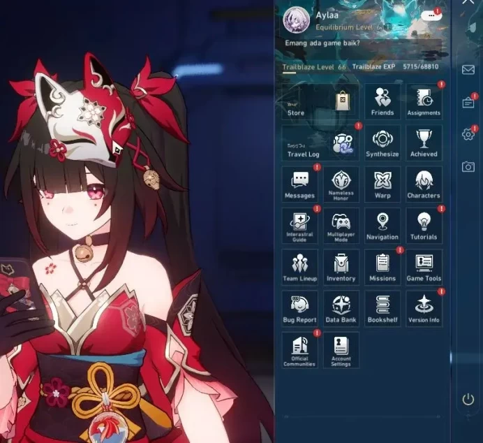 Asia|TL 66|7 Limited|Silver Wolf 999 E5+Sign,Saber E1,Ashveil,Sparkle,Huohuo,Yunli,Dante|MC Female|Take Mail|Check SS(HSR7318)