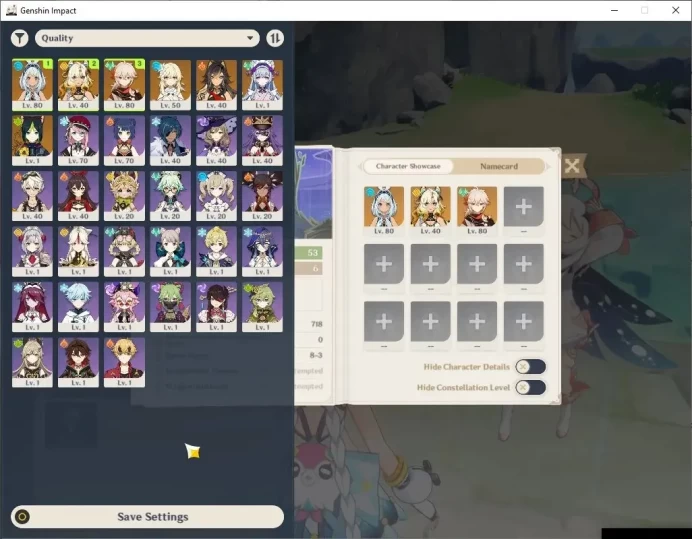 ASIA |AR 53 |3 Limited + 3 (*5Weapon) |[Maulani,Kazuha]+Sign,Xilonen |Reuni On |Mc Female |Take Mail |Check SS (GI6627)