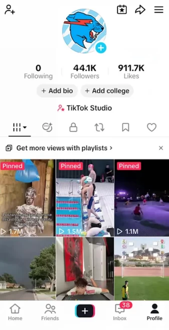 USA Monetized Account/ 44K Real Followers+911K Real Likes/ Creator Rewards Program Activated/ Live Stream/ Full Access