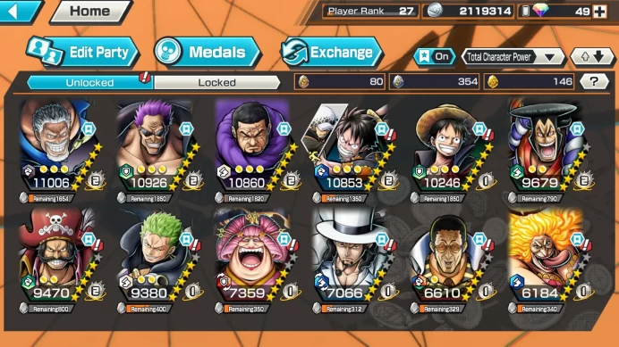 Global | 8EX | 2 MAX |DO Kuri Kozuki Oden,LH Grap , FZ Zephyr , KOTP Gol D Roger, BOMO onigashima Olin the Oiran,AF Rob OPBR032