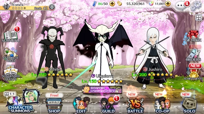 GLOBAL]6K Orb+Fresh All Story|Ulquiorra Unleashed ,IchigoRenewed,Jushiro,Etc|KlabID|RA534B