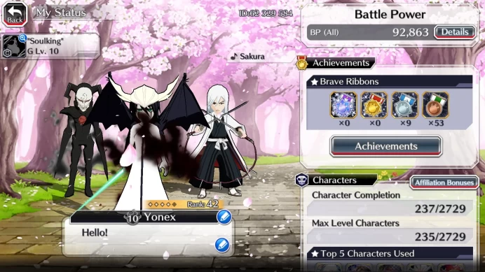 GLOBAL]6K Orb+Fresh All Story|Ulquiorra Unleashed ,IchigoRenewed,Jushiro,Etc|KlabID|RA534B