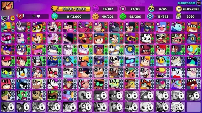 30K TROPHY | 83 BRAWLER | 27 MAX | 25 HYPER | 200 SKINS RARE  | INSTANT DELIVERY | LIFETIME WARRANTY 
