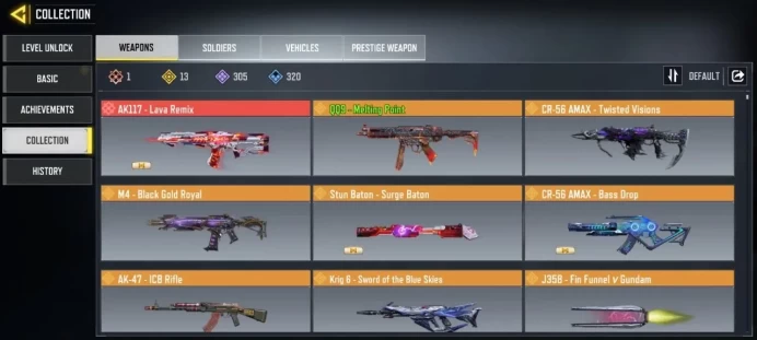  Legend  CODM Account | Level 400  1 Mythic | 13 Legendary | 305 Epic Guns 2 Legend Cha  | Best skin | CA220