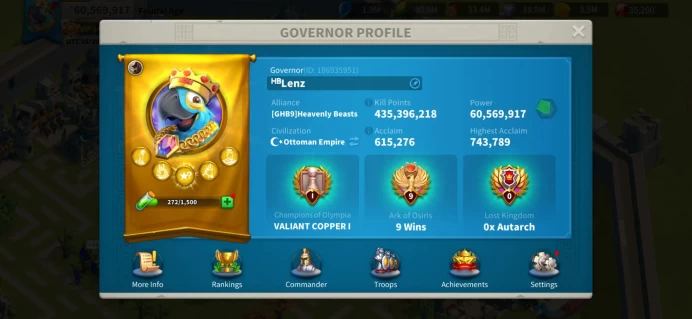60M Power T5 - Engineering Role - Gajah Mada, Gonzalo, Qin Shi Huang Max Skills - VIP 14 - 244 Gold Keys - 271 Gold Heads - Supply Gems ON #439