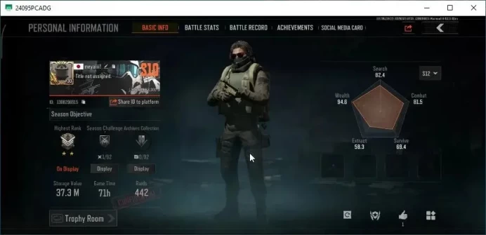 MOBILE Lvl 30|SV 37,3M|CV 15,4M|1 Utopia|2 Set|SS AKM,QS AKS-74U,Splash AR57,Gingerman TD3,Etc|CN OFF|Infinite|CheckSS|(AB3253)