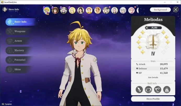 SEA|Lv 42|9 SSR|MeliodasP8,EscanorP1,DianeP5,MannieP4,ElaineP4,KingP2,GuilaP1,JerichoP1,Drake|Many Rare Pet&Skin|Google|SDO1119