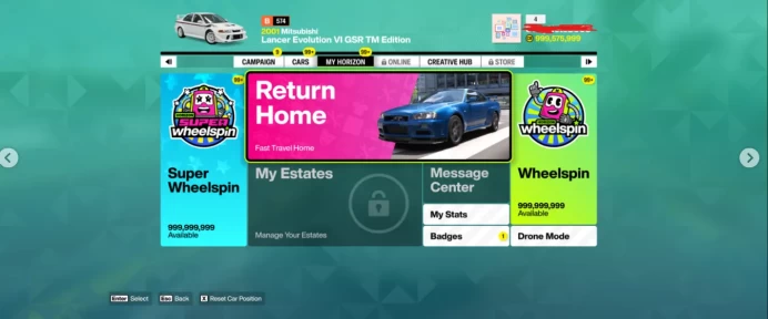 【XBOX/PC】 999M Credits / 999M Wheelspins / 999M Super Wheelspins / 999M Skill Points / Full Access