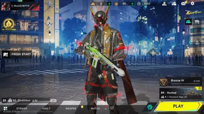ASIA|1 ULTRA Striker[ETHAN-Raid Mask]|1 LEGENDARY Gun[M4A1-Venom]|1 Rare Playpal[Meow]+Change Name|NetEase(BLS4663)