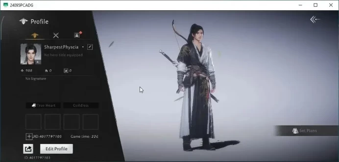 GLOBAL|Lv 5|GS 3676|1 Harmonic Core|Through the Gloam|Anthem of Ages|Nameless Sword+Panacea Fan|Male MC|Netease(WWM1139)