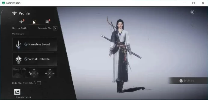 GLOBAL|Lv 17|GS 3990|2 Harmonic Core|Lone March|Anthem of Ages|Nameless Sword+Vernal Umbrella|Female MC|Netease(WWM1138)