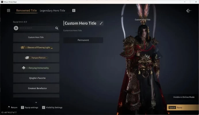 GLOBAL|Lv 70|GS 13637|Best Starter Kaifeng Low Explore with LU BU Skin Set no Hair|5 LM + 5k Echo|Male MC|Netease(WWM1129)