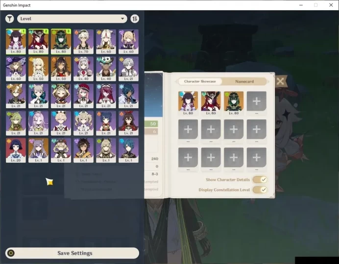 ASIA|AR 50|BD Unset|Rate ON|3 Limited+1(*5Weapon)|Columbina,Nefer,Chasca|Mc Female|Reoni ON|TakeMail|CheckSS(GI6662)